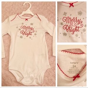 🆕 Carter’s Merry & Bright Onesie. 🎄